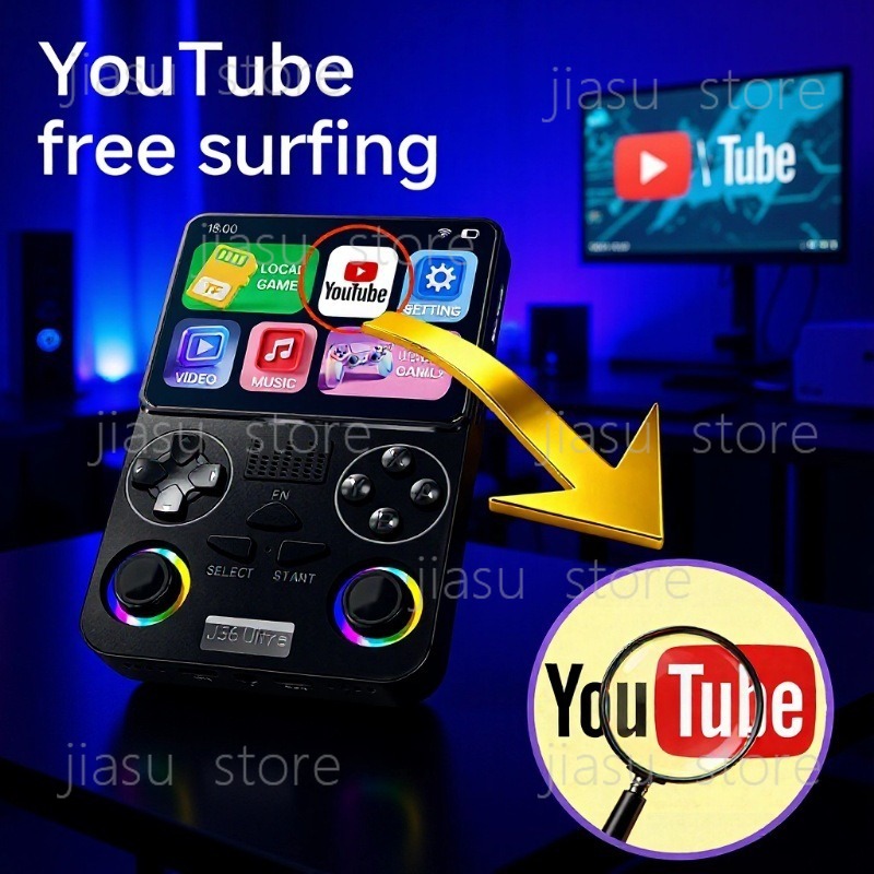 Gaming Console Youtube - J36 울트라 휴대용 게임 콘솔 안드로이드