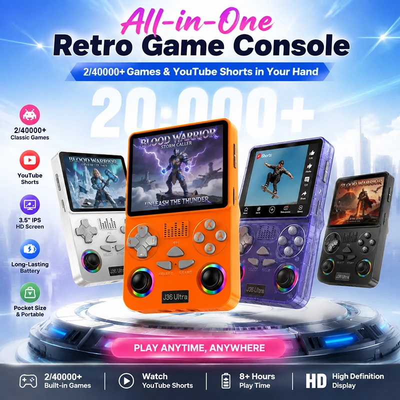 Gaming Console Youtube - J36 울트라 내장형 2/40000+ 게임 휴대용