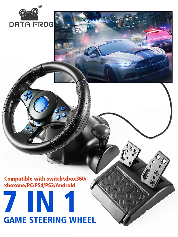Gaming Console Driving - DATA FROG 레이싱 스티어링 휠(진동 피드백