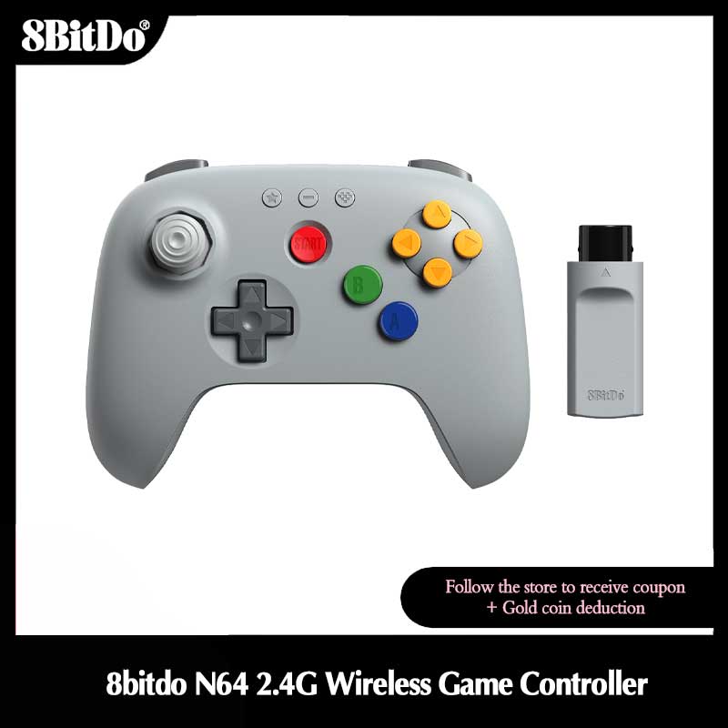 8BitDo N64 2.4G 무선 게임 컨트롤러(홀 효 - Gaming Console Android 리뷰 및 가격