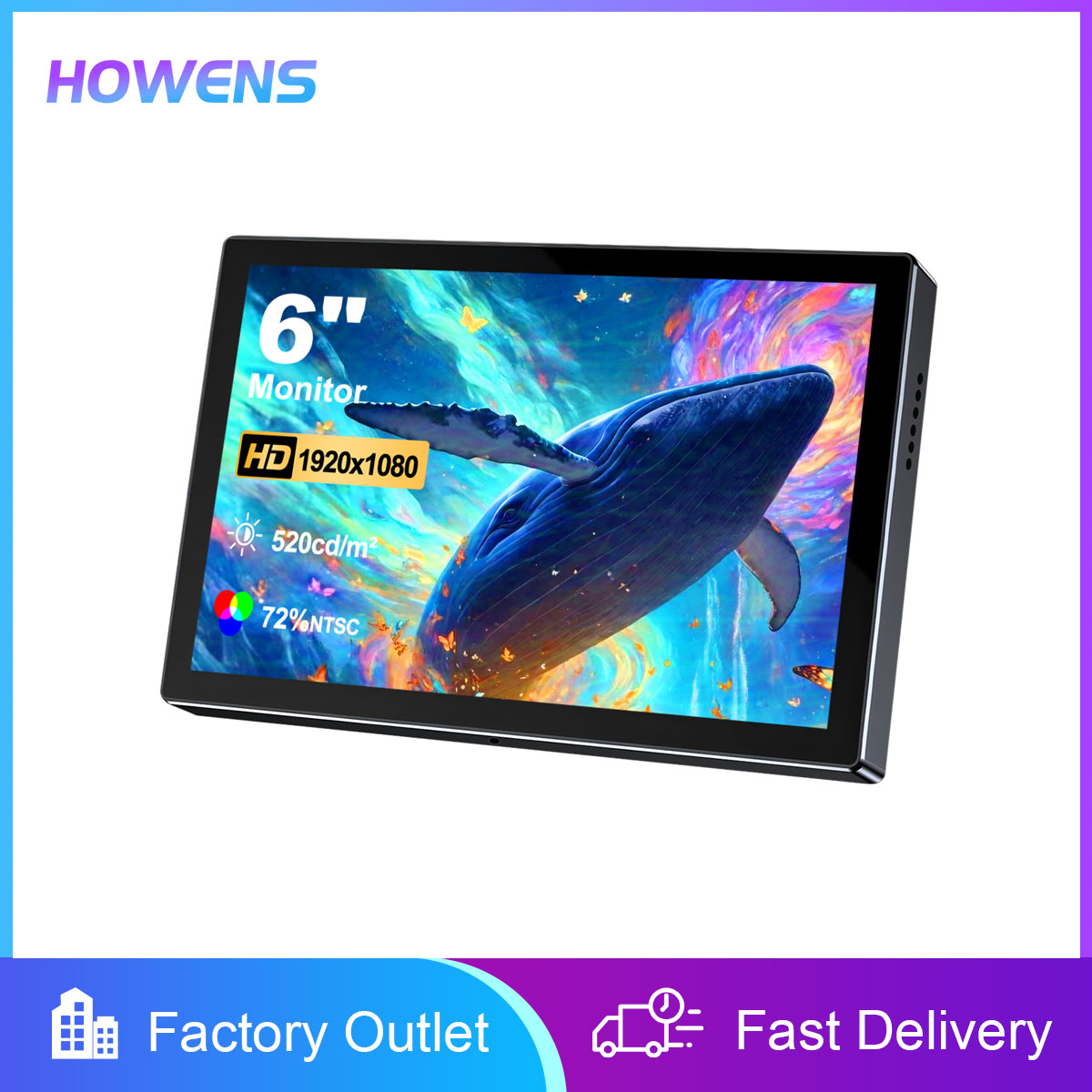 6인치 휴대용 모니터 HD 1080P IPS 포트 타입 - Gaming Console And Monitor 리뷰 및 가격