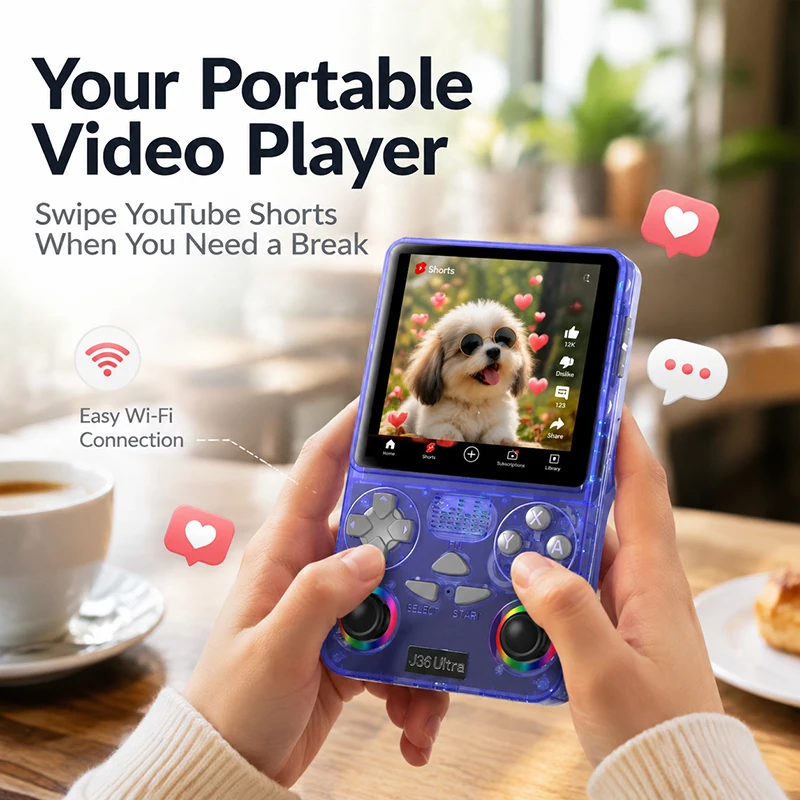 J36 울트라 포터블 휴대용 게임 콘솔, 2/40000 - Gaming Console Youtube 리뷰 및 가격