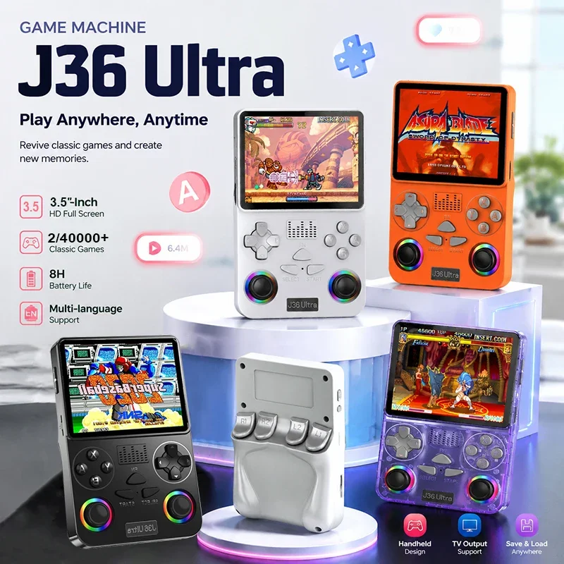 뉴 J36 울트라 내장 2/40000+ 게임 휴대용 게 - Gaming Console Youtube 리뷰 및 가격