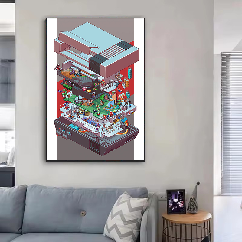 추상적인 게임 컨트롤러 도면, 콘솔 게임패드, 게임,  - Gaming Console Picture 리뷰 및 가격