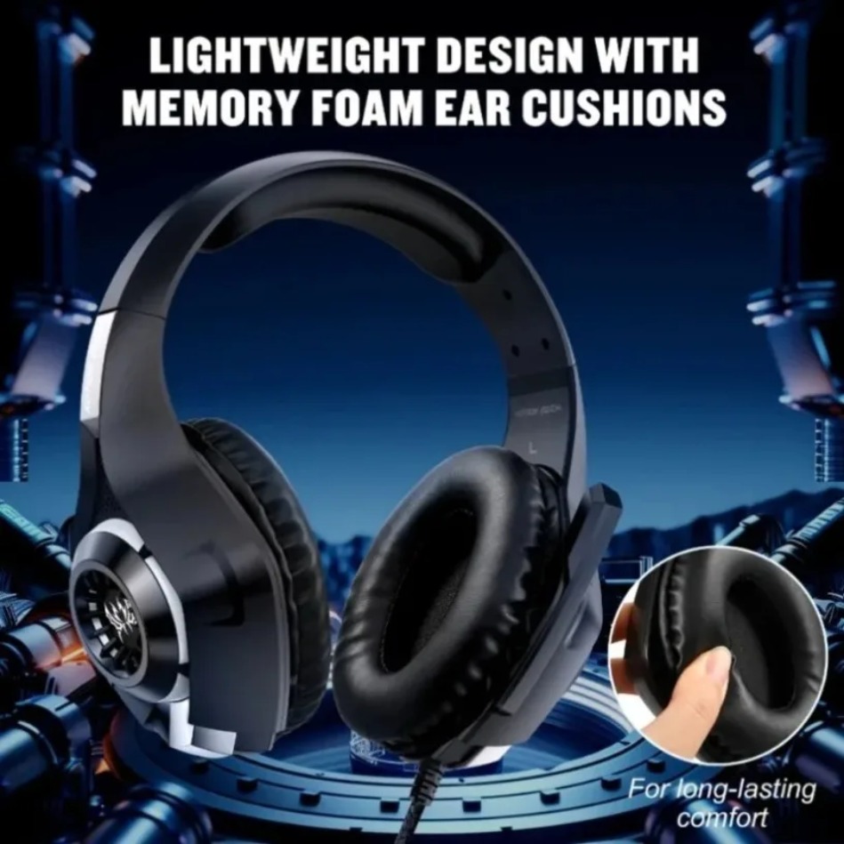 마이크가 장착된 PC 게이밍 헤드셋 RGB LED 오버 - Gaming Console Zone 리뷰 및 가격